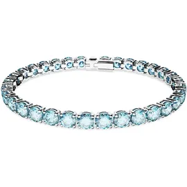Swarovski Matrix Tennis Armband Blau Rhodiniert 5648929 Größe L