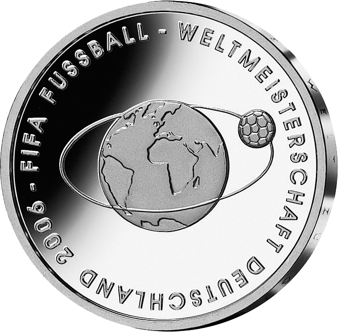 Bund 10 Euro Fußball-WM-Ausgabe 2004 PP