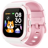 Cloudpoem Smartwatch Kinder Fitnessuhr Fitness Tracker Schrittzähler Uhr mit Pulsmesser Schlafmonitor Spo2 Spiele Kinder Smartwatch IP68 Wasserdicht für Mädchen Jungen