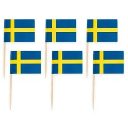 50 Flaggen Deko Picker Schweden