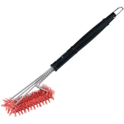 SANTOS BBQ Clean 3-Kopf Grillbürste Nylon 44,5 cm