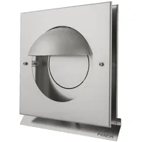 MS Beschläge Überdruckgitter Wetterschutzgitter Abluftgitter Premium Dunstabzug Küchenabluft Edelstahl gebürstet) 150mm