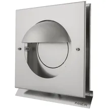 MS Beschläge Überdruckgitter Wetterschutzgitter Abluftgitter Premium Dunstabzug Küchenabluft Edelstahl gebürstet) 150mm