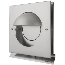 MS Beschläge Überdruckgitter Wetterschutzgitter Abluftgitter Premium Dunstabzug Küchenabluft Edelstahl gebürstet) 150mm