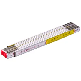 Stanley Zollstock Holz Weiß/Gelb 2 m