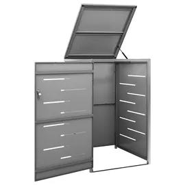 vidaXL Mülltonnenbox für 1 Tonne 69 x 77,5 x 115 cm anthrazit
