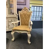 Wohnzimmer Stuhl Design Esszimmer Holz Stühle Polster mit Armlehne Barock Rokoko