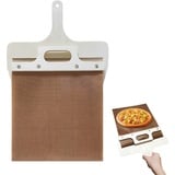 Sliding Pizza Peel,42 * 26cm Pizzaschieber,Hölz Pizzaschaufel mit Griff,für Ø 26 cm Pizzaübertragung,Antihaft Pizza Schieber