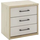 Priess Nachtschrank PRIESS "Warburg hochwertiges Möbelstück aus Deutschland", grau (eiche artisan, sandgrau), B:50,5cm H:48cm T:35,5cm, Spanplatte, Schränke, Nachtschrank, aufgebaut geliefert Schubkästen mit Selbsteinzug und Metallgriffen