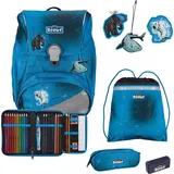 Scout Schulranzen Safety Light Alpha Set 4-teilig Polar Blue