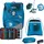 Scout Schulranzen Safety Light Alpha Set 4-teilig Polar Blue