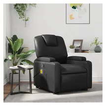 vidaXL Massagesessel 88 x 97 x 0 cm Schwarz Kunstleder mit Fernbedienung