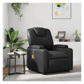 vidaXL Massagesessel 88 x 97 x 0 cm Schwarz Kunstleder mit Fernbedienung