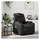 vidaXL Massagesessel 88 x 97 x 0 cm Schwarz Kunstleder mit Fernbedienung