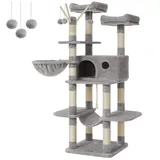 Songmics Kratzbaum XL 164 cm grau