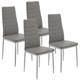 Juskys Esszimmerstuhl Loja 4er Set - Grau
