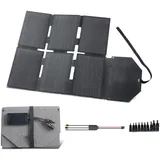 Mophorn Faltbares Solarpanel 60 W, Monokristallines Solarmodul Mit 24 % Effizienz, Solarladegerät Mit Mc4-ausgang, Typ-c-, Usb-a- Und Dc-anschlüssen Für Powerstations Und Camping