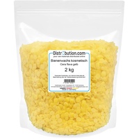 Bienenwachs kosmetisch 2 kg Cera flava gelb Pastillen Bienenwachstücher Cremes Salben