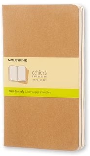 Moleskine Cahier, 3er Set, Large/A5, Blanko