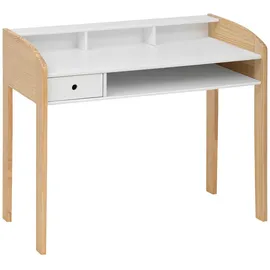 Atmosphera Kinderschreibtisch skandinavisch 100 x 52 x 85 cm Holzwerkstoff weiß