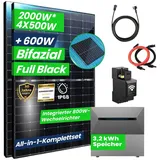 Campergold 2000W Komplettset Photovoltaikanlage All-In-One 8m2 inkl. 3,2 kWh Anker SOLIX Solarbank E1600 PRO mit Smarter Zähler und Stockschrauben