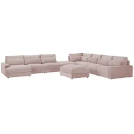 Sofa.de Wohnlandschaft Branna ¦ rosa/pink ¦ Maße (cm): B: 502 H: 89 T: 412.0