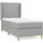 vidaXL Boxspringbett 100 x 200 cm Hellgrau