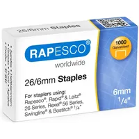 Rapesco Heftklammern 26/6 Silber 5000 Stück