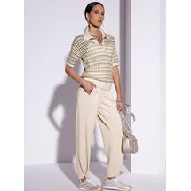 CREATION L Strickpullover gemustert Beige 38
