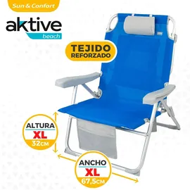 Aktive Strandrucksackstuhl Xxl Blau