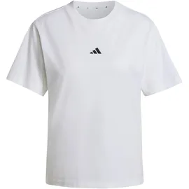 adidas Essentials Small Logo Cotton Shirt Weiß/Schwarz XXS