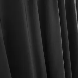 Oviala Business Tischdecke für runden Tisch 180cm elastisch schwarz - Oviala