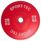 Hantelscheibe Olympia Bumper Plate, 50 mm, 25 kg, rot