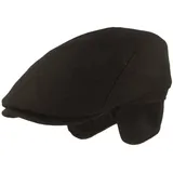 Breiter Flatcap schwarz 60