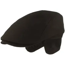 Breiter Flatcap schwarz 60