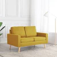 vidaXL Sofa Gelb Stoff