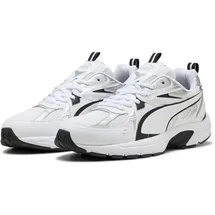 Puma Milenio Tech Unisex Sneaker Weiß/Schwarz/Silber 44