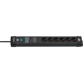 Brennenstuhl Premium-Line 6-fach 3 m schwarz