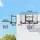 sportnow Basketballkorb mit Rückwand für Outdoor & Indoor Wandmontage Schwarz