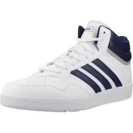 adidas Hoops 4.0 Mid Cloud White / Dark Blue / Grey Two 44