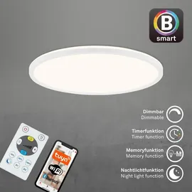 Brilo Briloner LED-Deckenleuchte Slim S 1-flg. quadratisch weiß