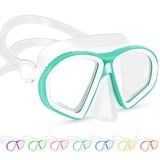 Supertrip Taucherbrille Kinder (6-14 Jahre), Tempered Glass Schwimmbrille Kinder Tauchmaske Schnorchelmaske für Jungen Mädchen