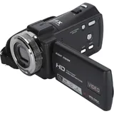 Gugxiom Videokamera für Vlogging, 1080P 30 MP 18-facher Digitalzoom, 3,0 Zoll Drehbarer Bildschirm, mit Fülllicht