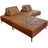 Sofa Wiolo Schlafsofa mit Hocker Wiolo Leder cognac