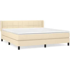 vidaXL Boxspringbett 180 x 200 cm Creme