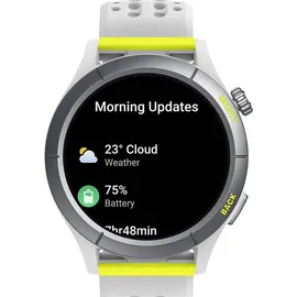 Amazfit Cheetah Round BT 47 mm Polymergehäuse grau Silikonarmband grau M