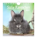 ALPHA EDITION GmbH & Co. KG Süße Kaninchen 2027: Postkartenkalender 16x17 cm mit 12 Kaninchenmotiven, Tisch- und Wandkalender, 12 Postkarten zum Heraustrennen