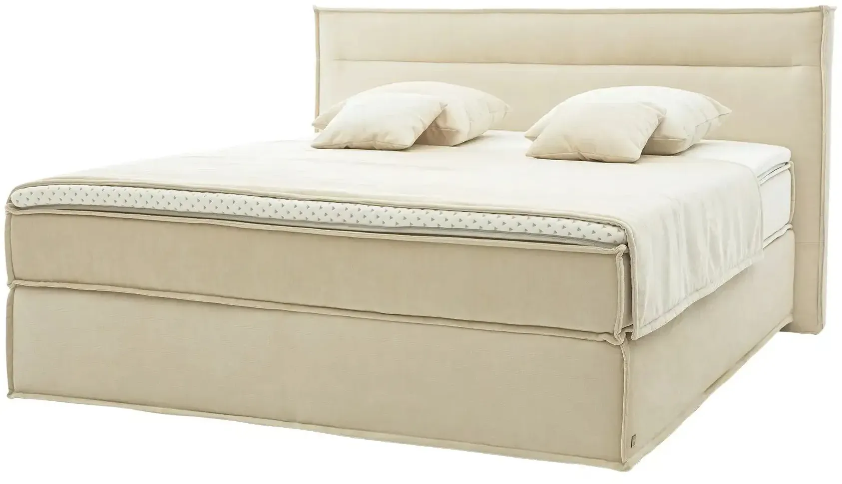 Musterring Boxspringbett  JustB! ¦ creme ¦ Maße (cm): B: 220 H: 115