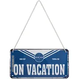 Nostalgic-Art Hängeschild, 10 x 20 cm, Pan Am – On Vacation