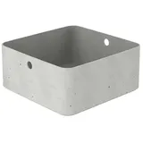Curver Aufbewahrungsbox Beton L (L x B x H: 28 x 28 x 13 cm, Material: Kunststoff, Beton)